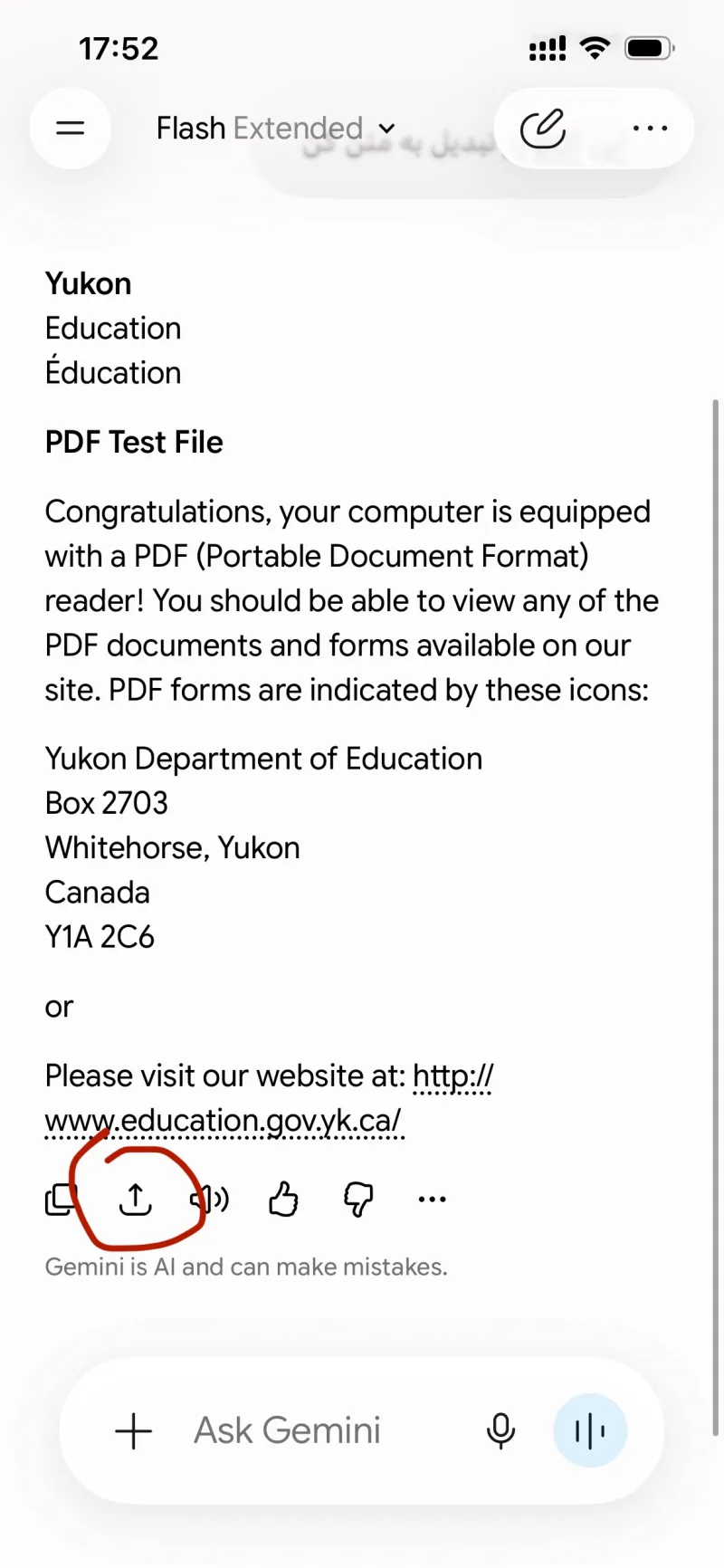 خروجی گرفتن مستقیم از جمینی به Google Docs