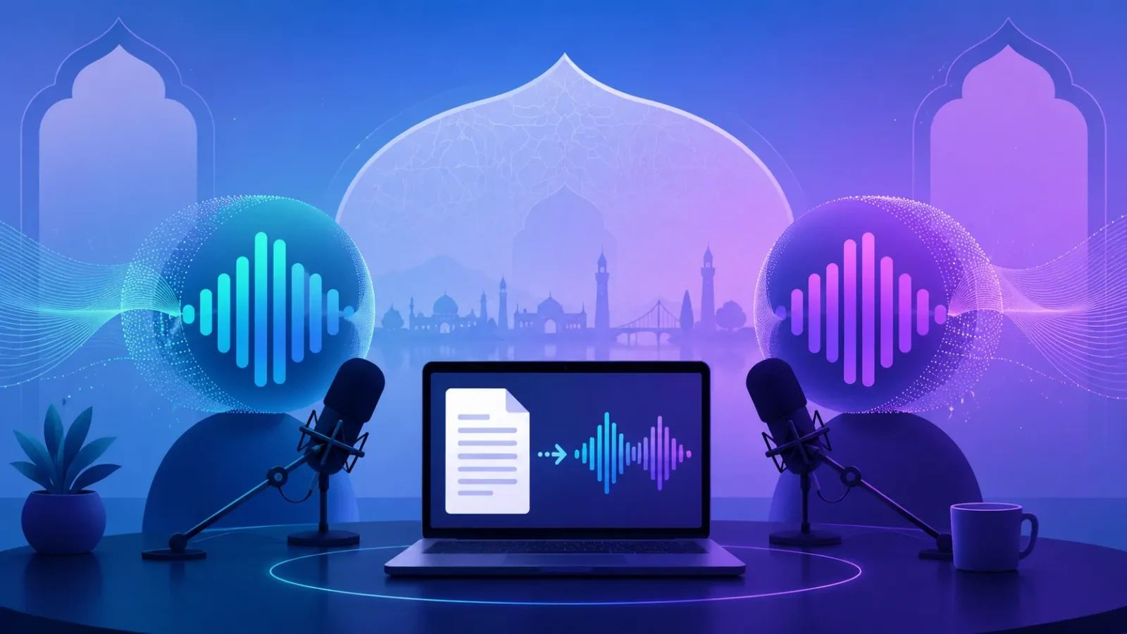 تصویرسازی از ساخت پادکست با هوش مصنوعی در NotebookLM
