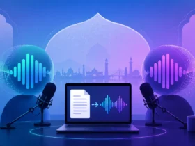 تصویرسازی از ساخت پادکست با هوش مصنوعی در NotebookLM